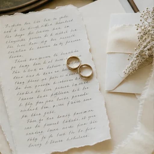 Wedding vows and rings